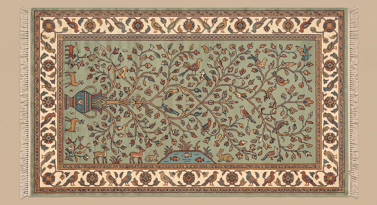 FLORAL HANDKNOTTED RUGS
