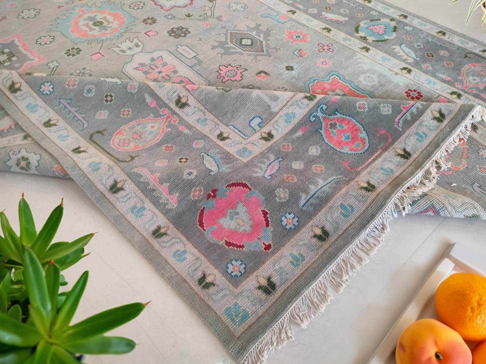 Handwoven Wool Dari Rug – Pastel Traditional Area Rug