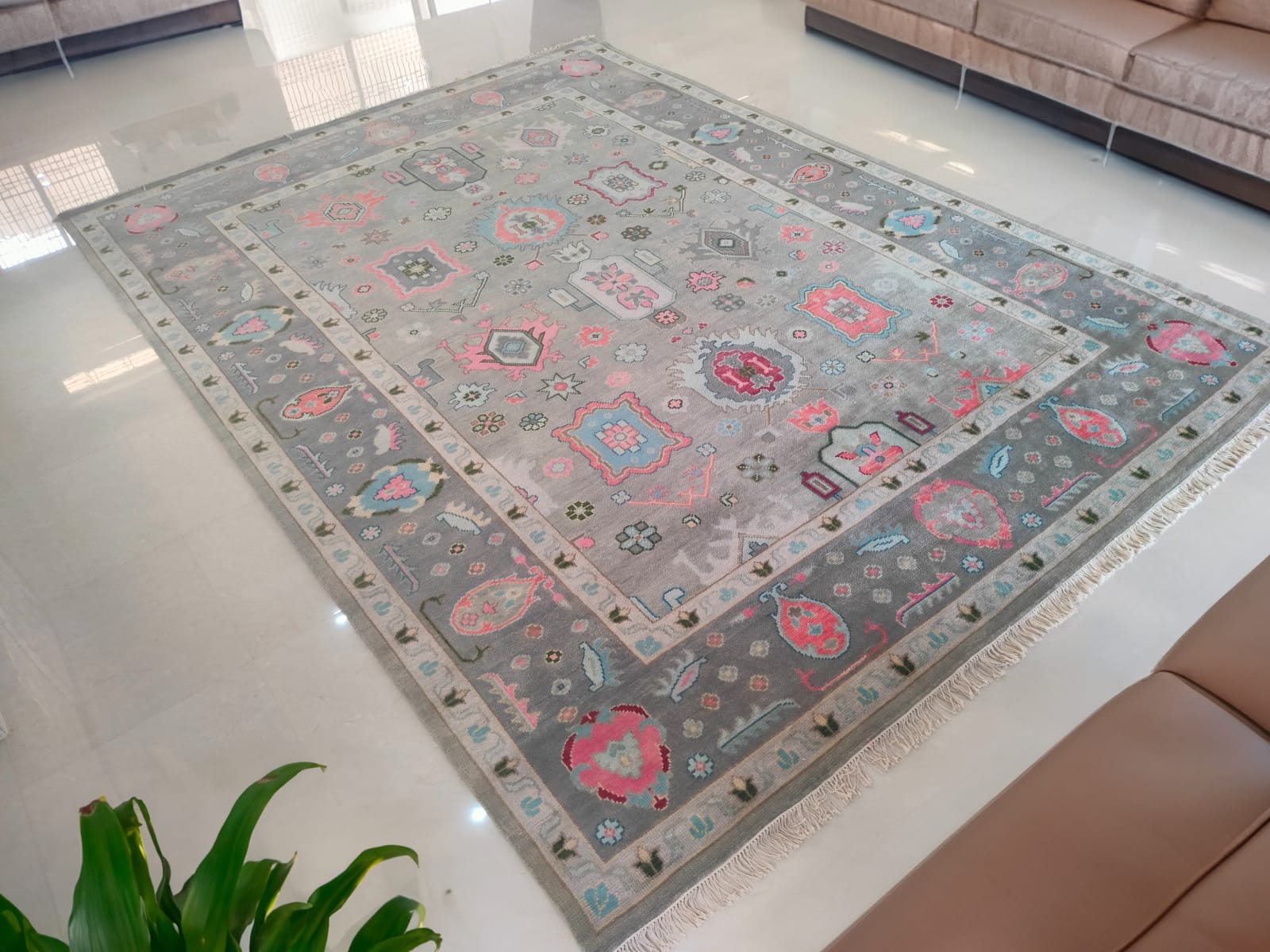 Handwoven Wool Dari Rug – Pastel Traditional Area Rug