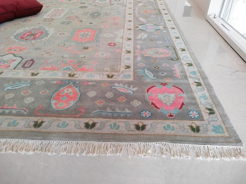 Handwoven Wool Dari Rug – Pastel Traditional Area Rug