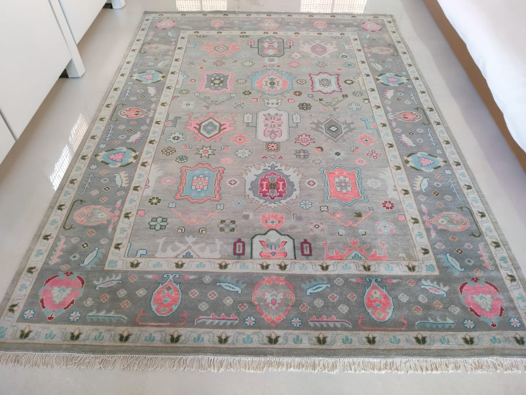 Handwoven Wool Dari Rug – Pastel Traditional Area Rug