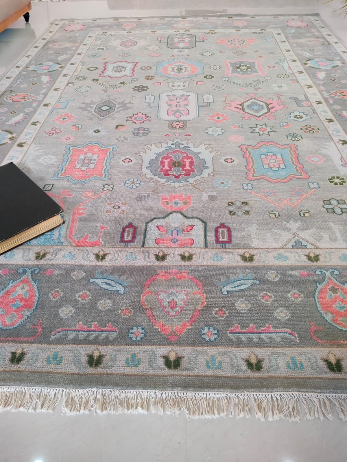 Handwoven Wool Dari Rug – Pastel Traditional Area Rug
