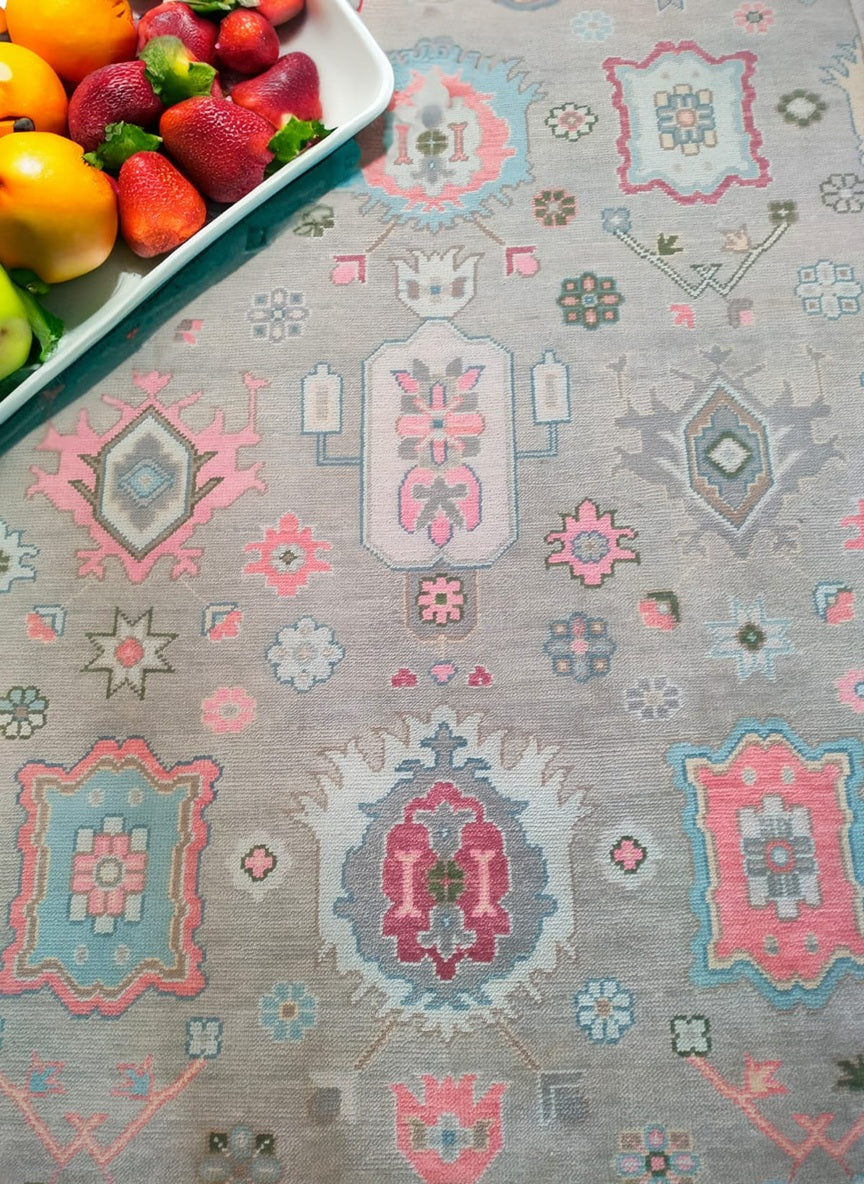 Handwoven Wool Dari Rug – Pastel Traditional Area Rug