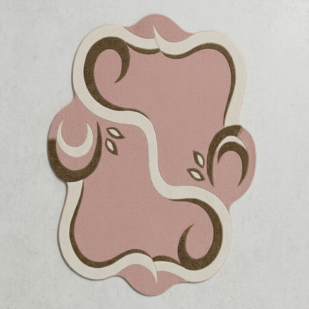 Hand-Tufted Kids Play Area Wool Rug | Soft Abstract Shape Rug by CarpetRugDecor