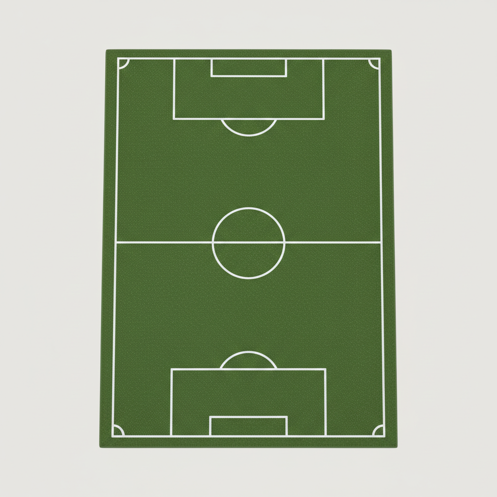 Hand-Tufted Football Field Wool Rug | Sports-Inspired Area Rug by CarpetRugDecor