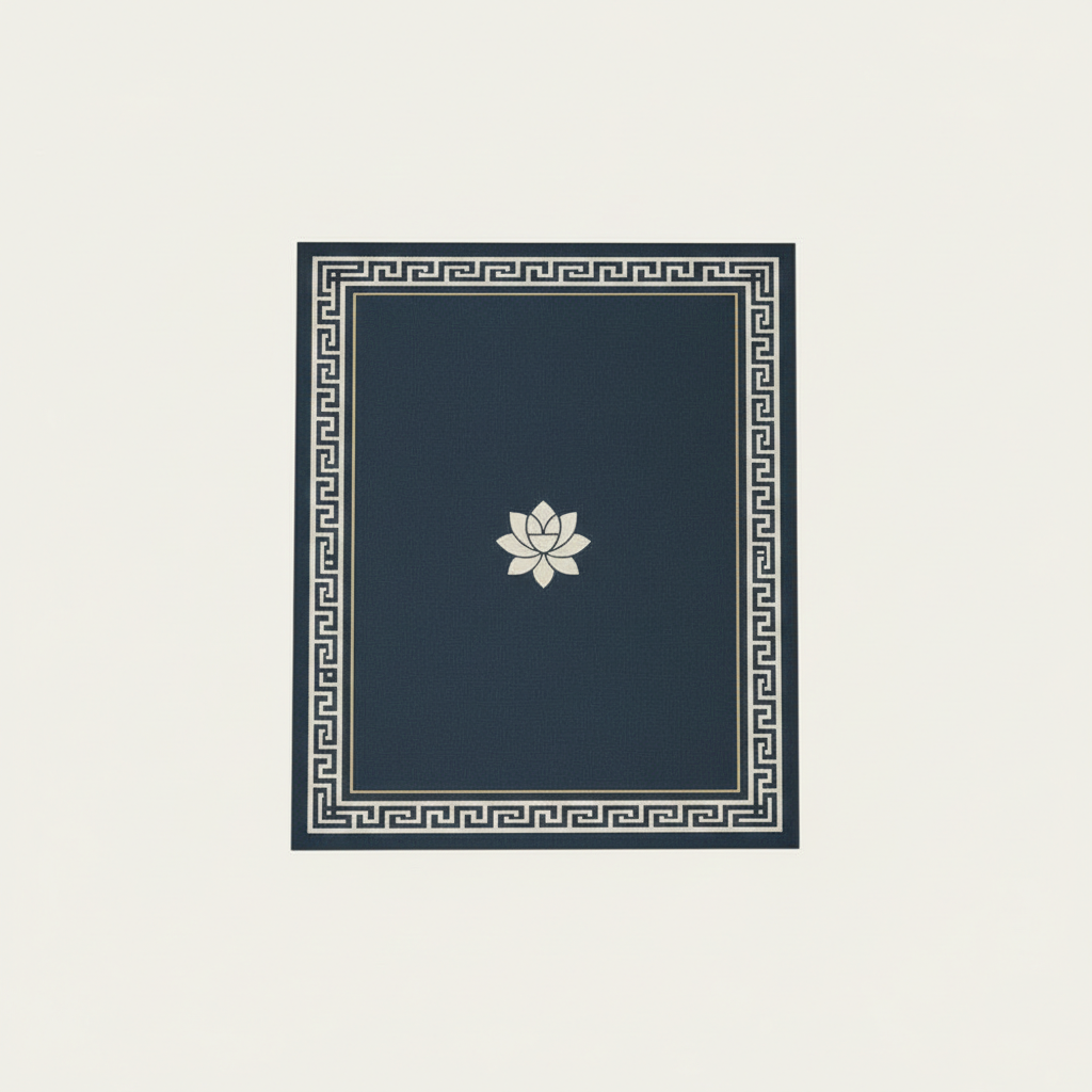 Hand-Tufted Classic Border Wool Rug | Elegant Modern Area Rug by CarpetRugDecor