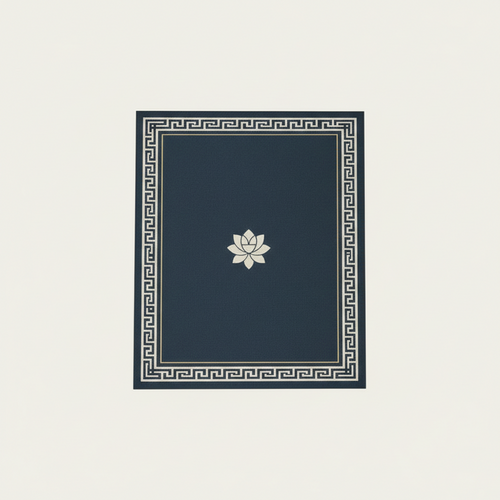 Hand-Tufted Classic Border Wool Rug | Elegant Modern Area Rug by CarpetRugDecor