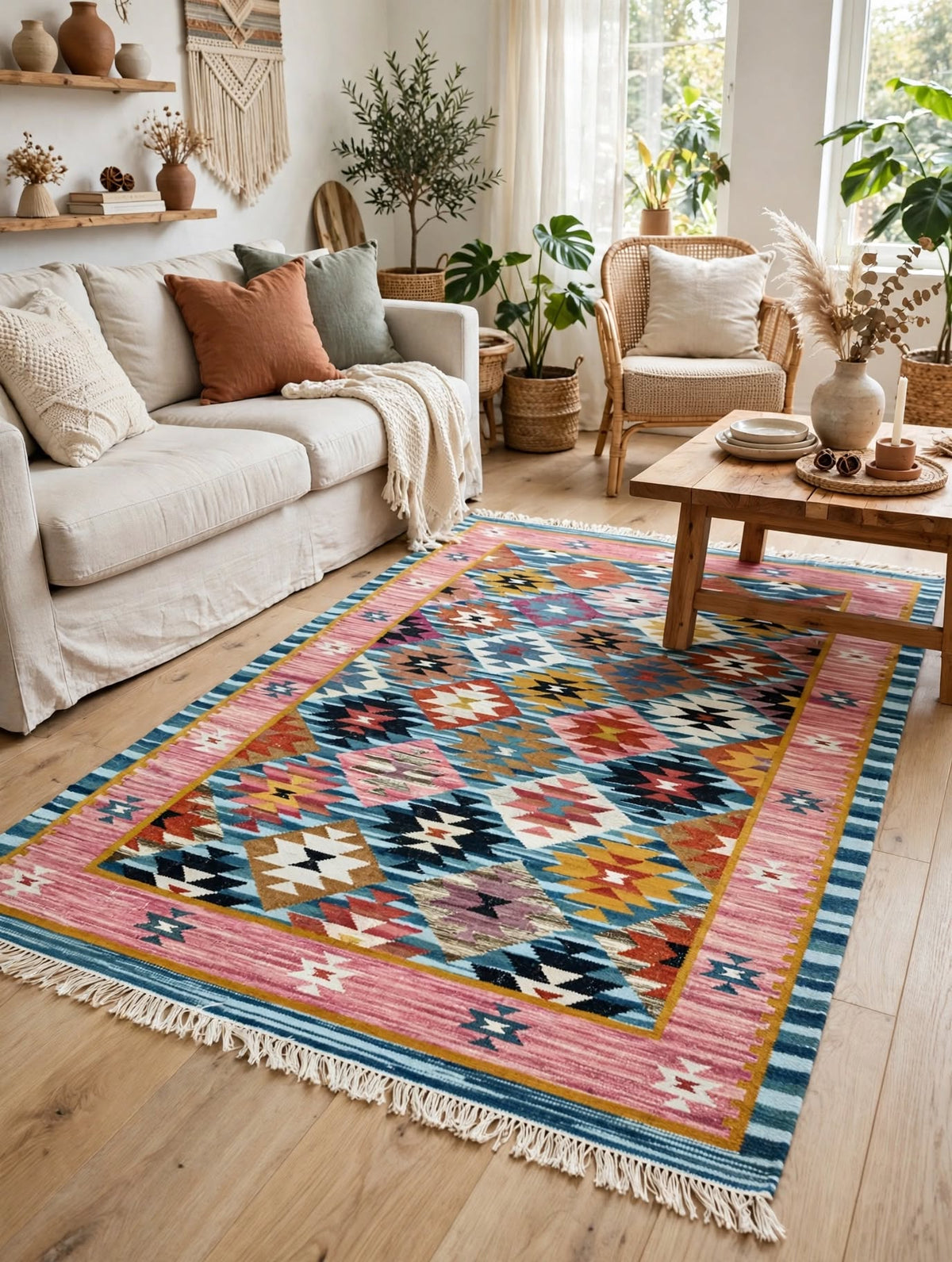 Hand-Knotted Traditional Wool Area Rug | Classic Floral Carpet by CarpetRugDecor