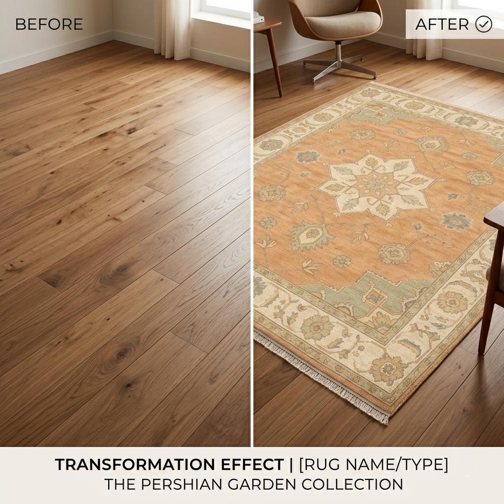 Hand Knotted Vintage Oushak Area Rug | Turkish Style | Wool Carpet | Hallway | 9x12 8x10 | Custom