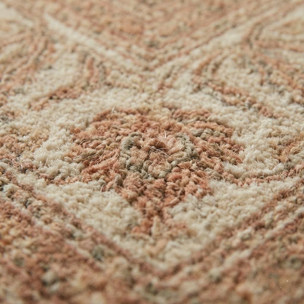 Vintage Oushak Rug Hand Knotted | Floral Area Carpet | Living Room 8x10 | Custom Size
