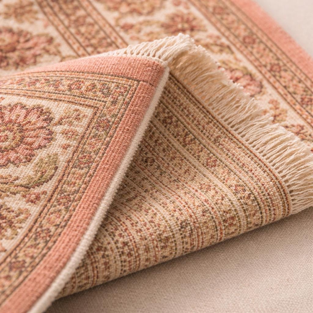 Hand Knotted Pink Oushak Rug | Persian | Wool | Living Room | 8x10 | Custom