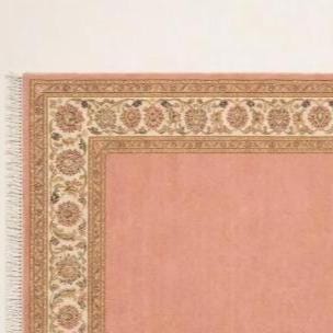 Hand Knotted Pink Oushak Rug | Persian | Wool | Living Room | 8x10 | Custom