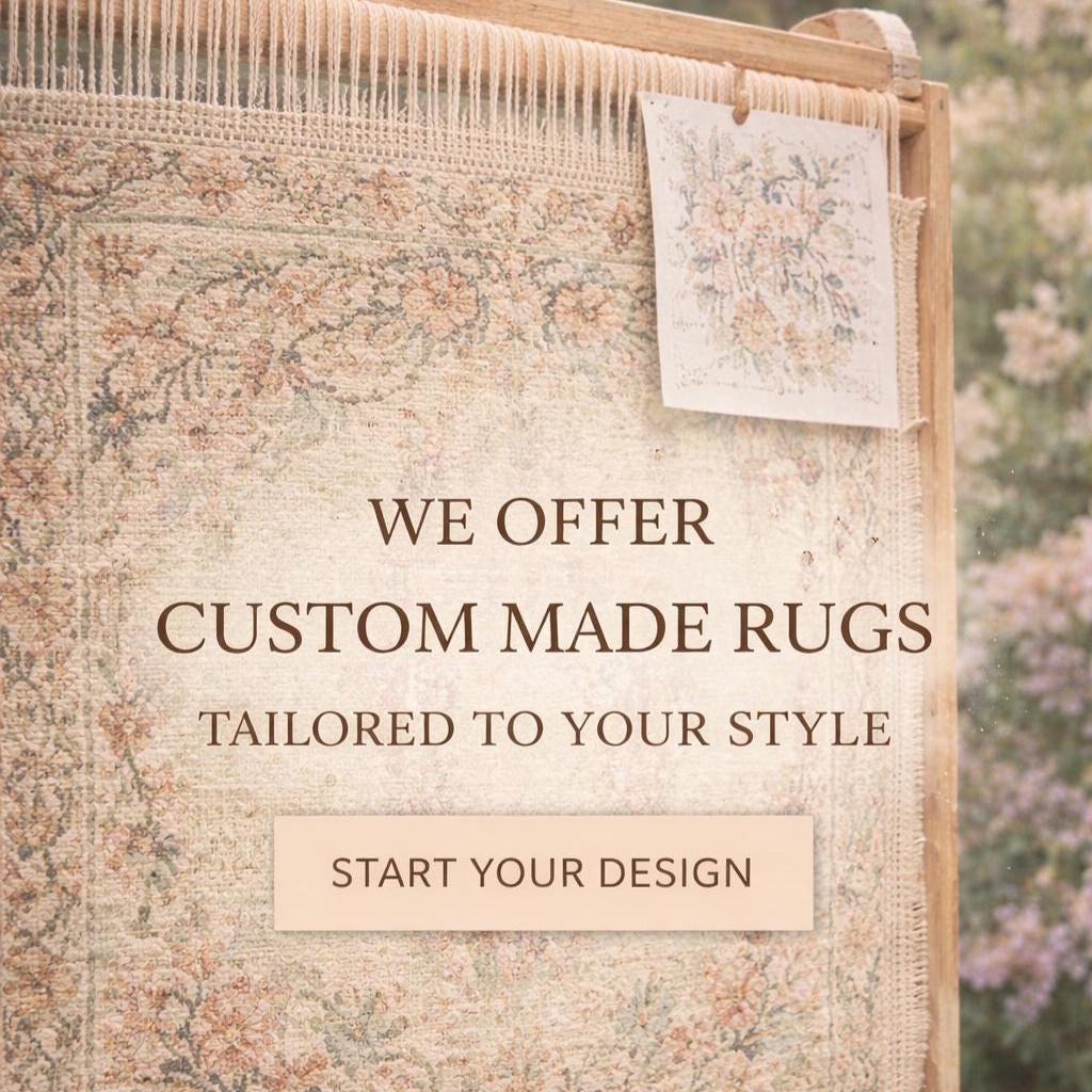 Blue Oushak Rug | Hand Knotted Oriental Wool Living Room Area Carpet 8x10 Custom