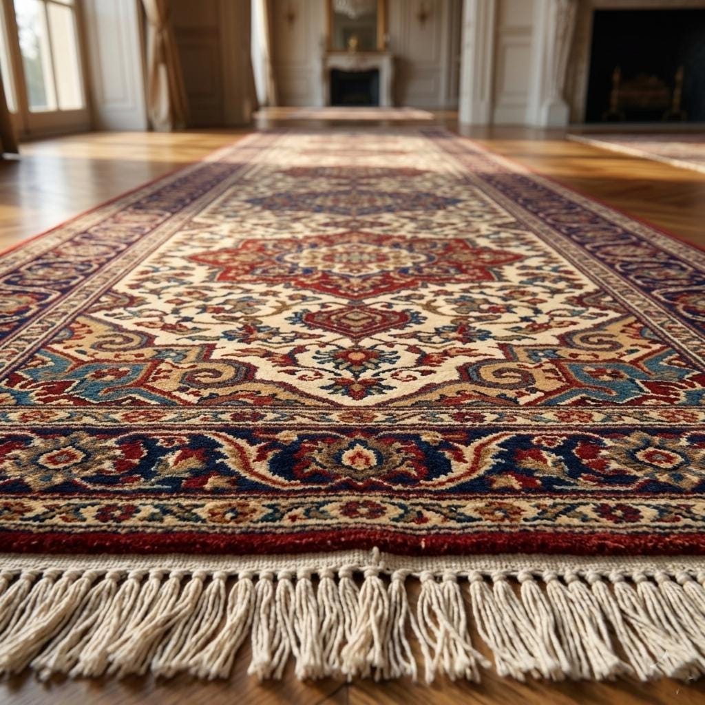 Hand Knotted Runner Rug | Persian Wool Hallway Carpet | Entryway 3x10 Custom Size