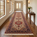 Hand Knotted Runner Rug | Persian Wool Hallway Carpet | Entryway 3x10 Custom Size