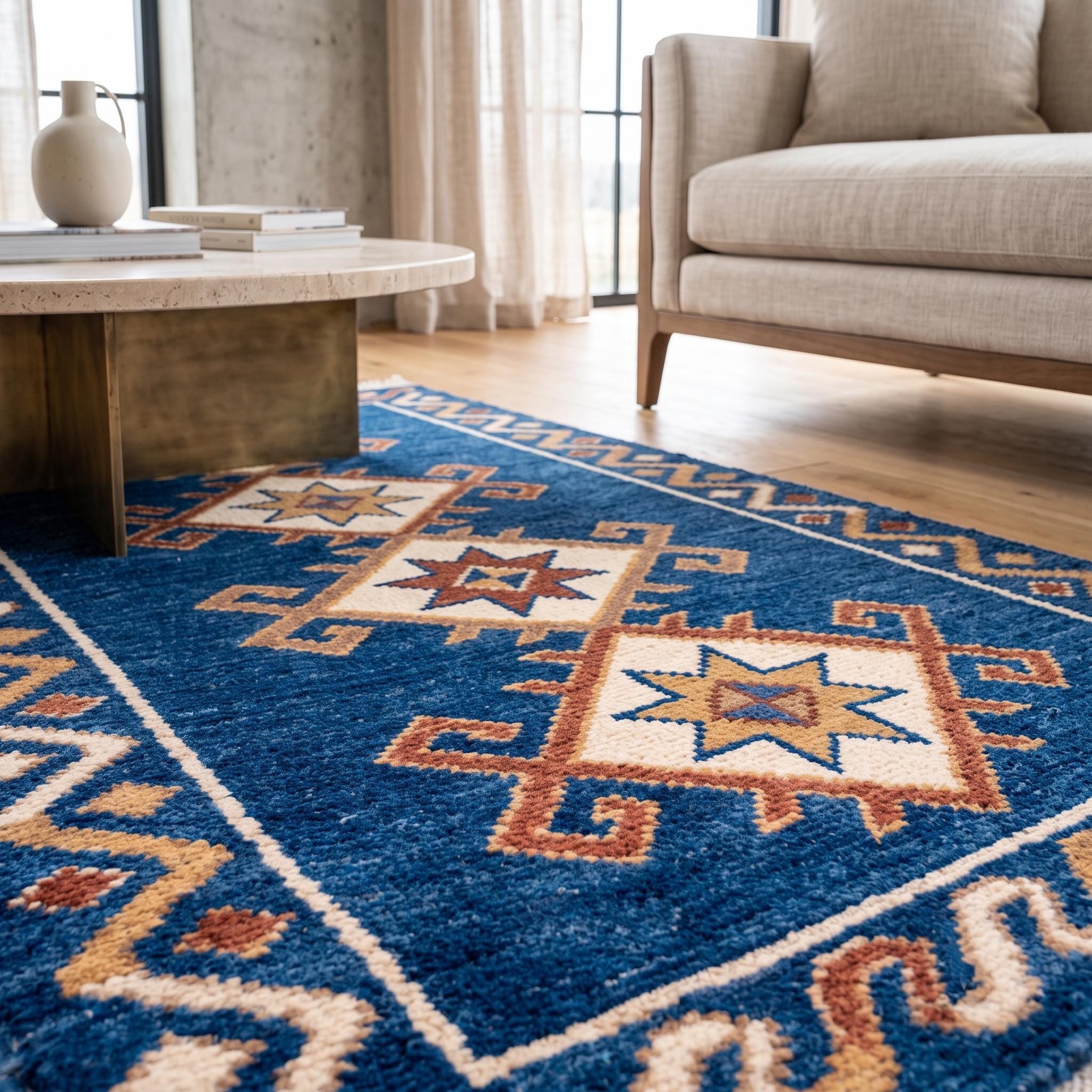 Hand Knotted Runner Rug | Tribal | Wool | Hallway | Custom Size | Handmade Home Decor