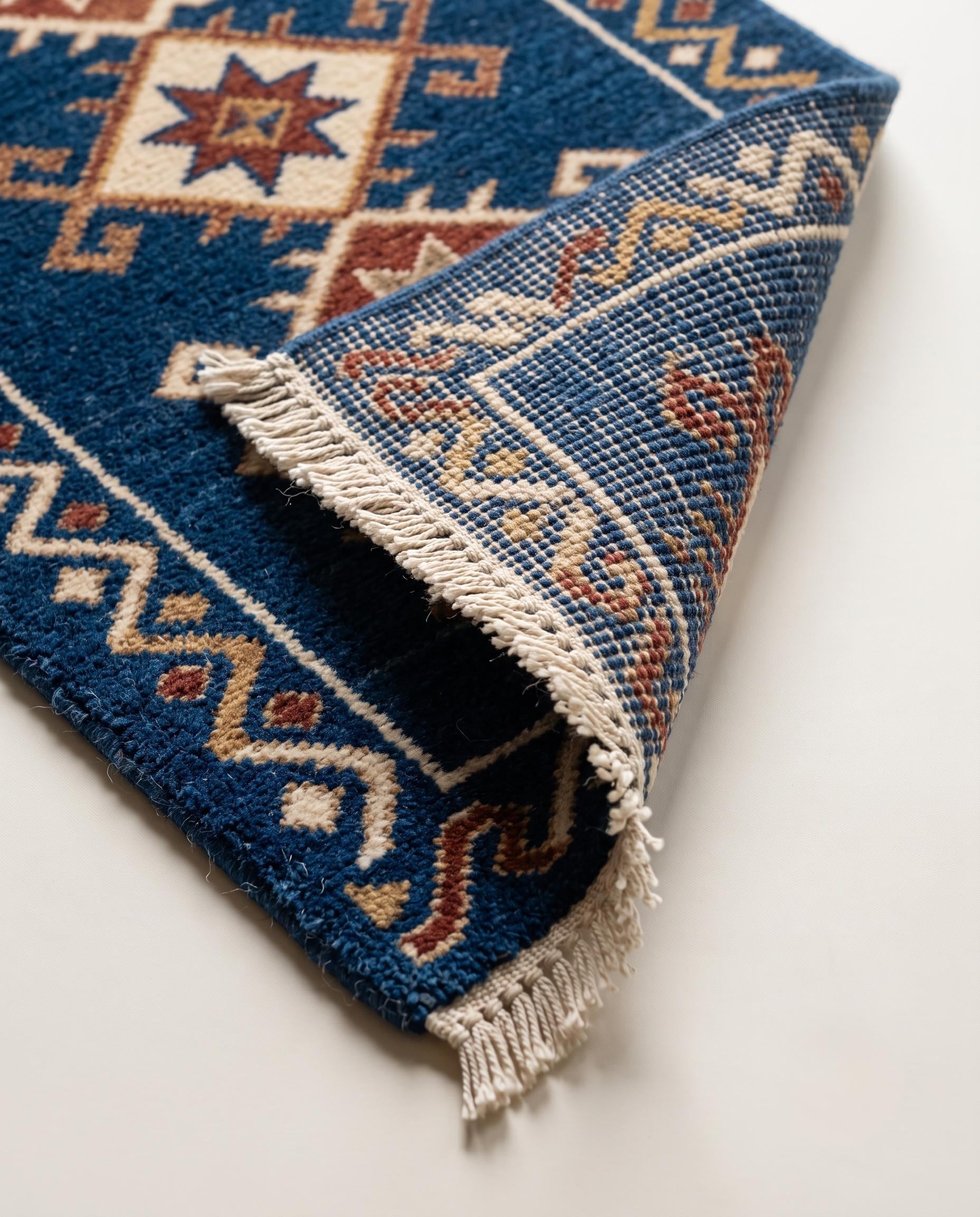 Hand Knotted Runner Rug | Tribal | Wool | Hallway | Custom Size | Handmade Home Decor