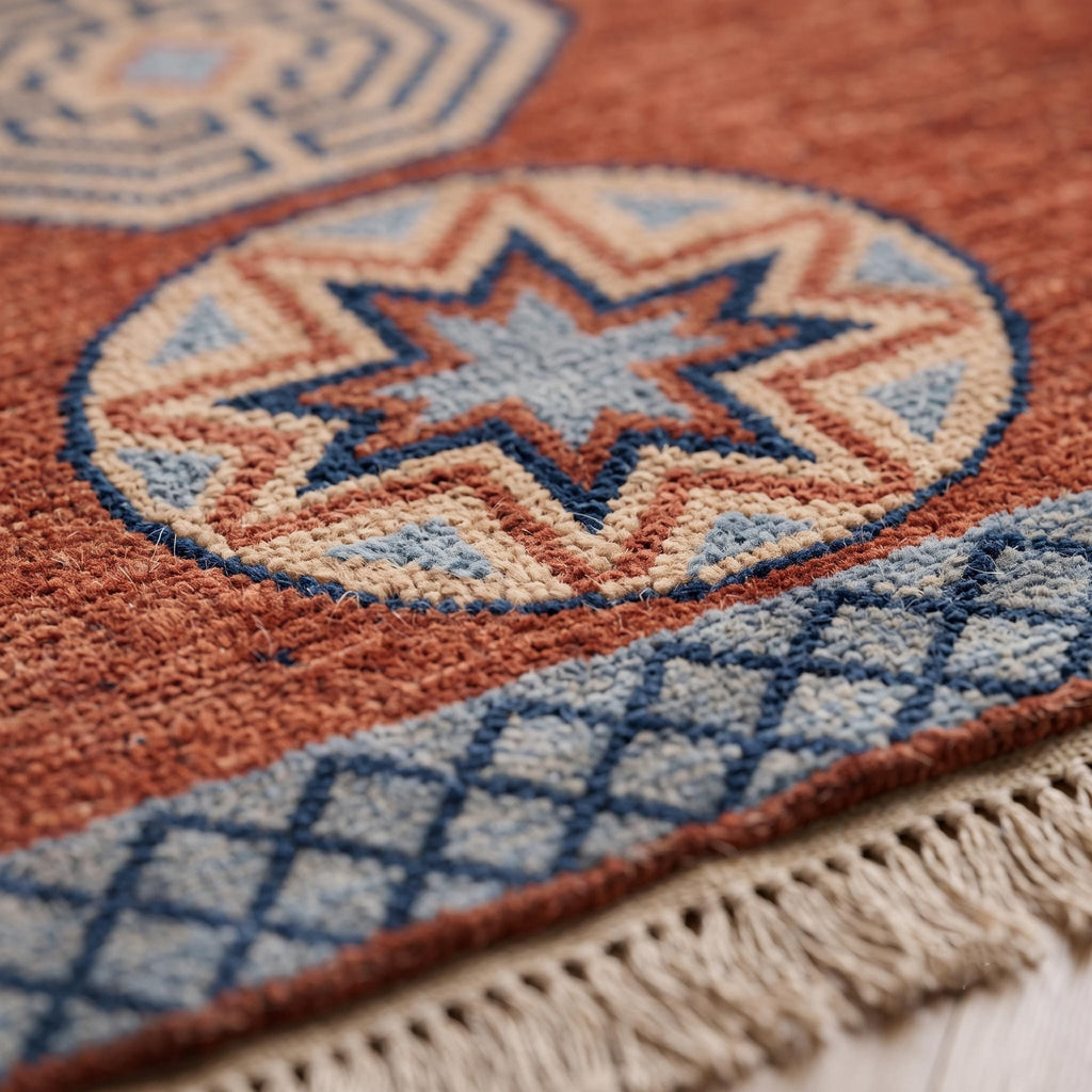 Tribal Runner Rug | Hand Knotted Wool | Hallway | Custom Size | Boho Decor
