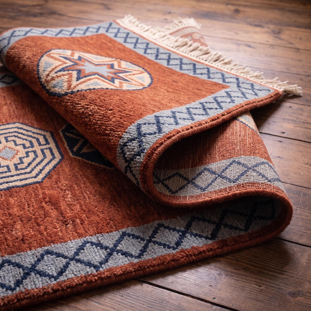 Tribal Runner Rug | Hand Knotted Wool | Hallway | Custom Size | Boho Decor