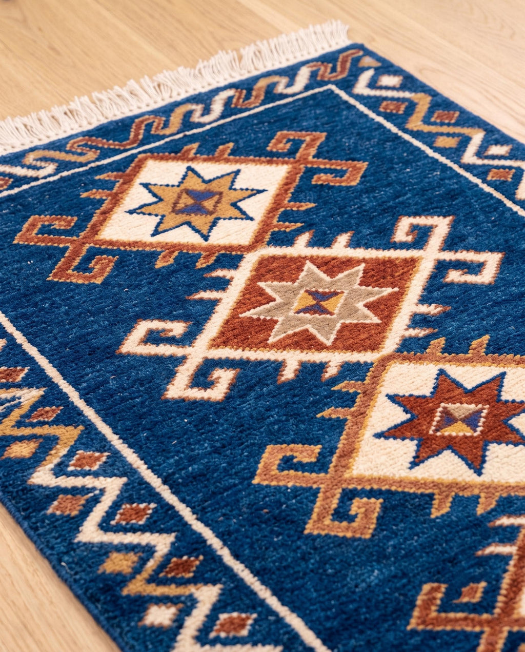 Hand Knotted Runner Rug | Tribal | Wool | Hallway | Custom Size | Handmade Home Decor