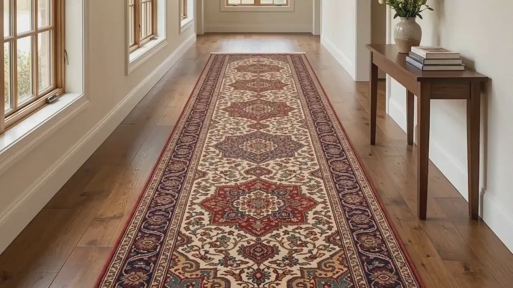 Hand Knotted Runner Rug | Persian Wool Hallway Carpet | Entryway 3x10 Custom Size